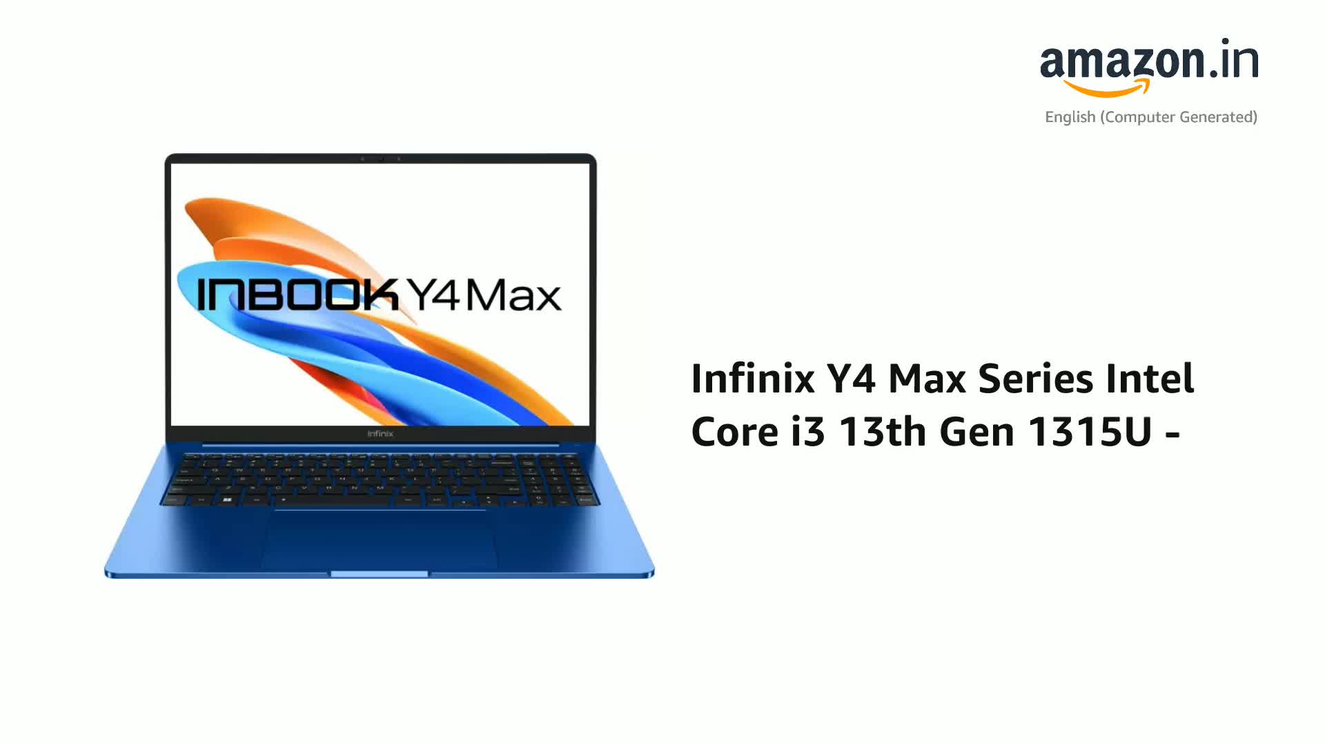 Infinix Y4 Max Series Intel Core i3 13th Gen 1315U - (16 GB/512 GB