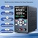 DC Power Supply, Variable Power Supply with Output Button, USB Fast Charging Port/USB Output Current Display, Bench Power Supply with OCP Short Circuit Alarm, Mute Mode (30V 10A Black)