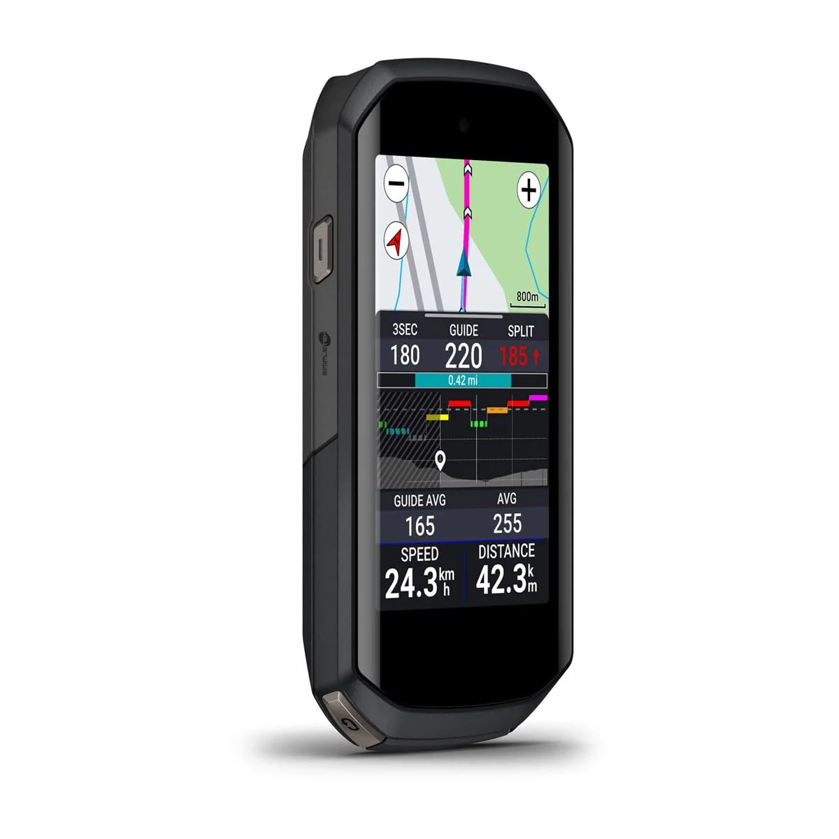 SIMPLETEK - Ciclocomputer Gps Multibanda Display Lcd 3.5" Touchscreen 64gb | 5Hz, pagamenti contactless, campanello integrato, IPX7, 480 x 800 pixel, Wi-Fi, autonomia fino a 60 ore, Bluetooth