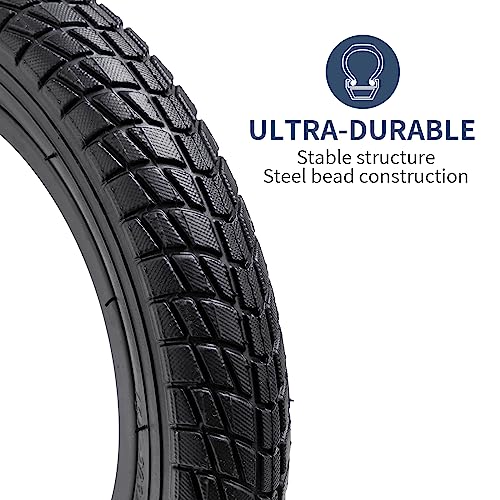 YunSCM 2PCS 12.5 Bike Tyre 12 1/2x2 1/4 (12.5x2.25) Tires ETRTO 57-203 and 12.5" Heavy Duty Inner Tubes AV32mm Valve - Image 4