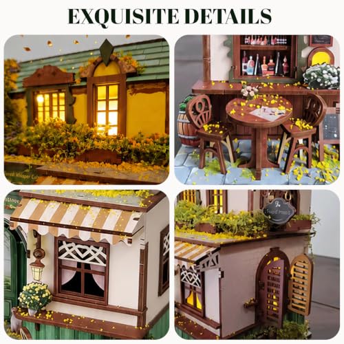 WowMoment Book Nook Kit, Forest Whisper Cottage, Wooden DIY House - image 3