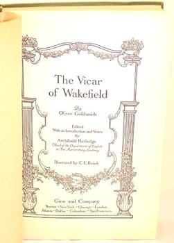 Hardcover Goldsmith's The Vicar of Wakefield Book