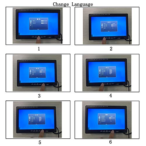 Image of 7 Inch Monitor HDMI - 1024x600 HD TFT LCD Screen Display AV VGA Input Built in Speaker for Raspberry Pi 3 Model B+ 3B CCTV Computer PC DVR Car