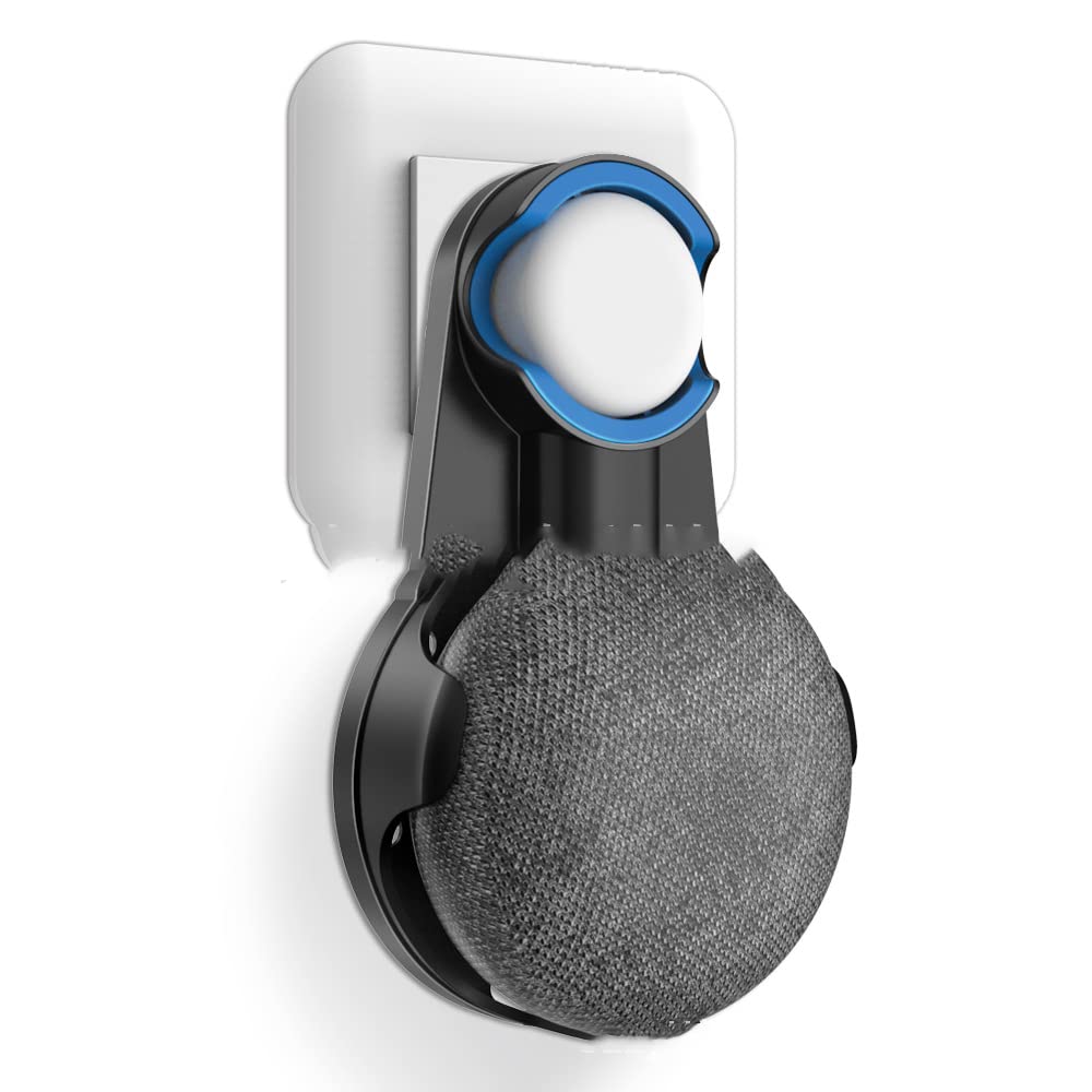 Soporte de pared para Google Home Mini sin tornillos de diseño compacto negro 8