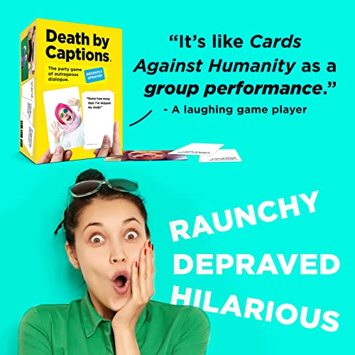 Raccoon Society Death By Captions - The Hilarious Game Of Sick & Twisted Performances | Party Game Where Adults Perform Raunchy Dialogue With Funny Photos And Captions thumb #3