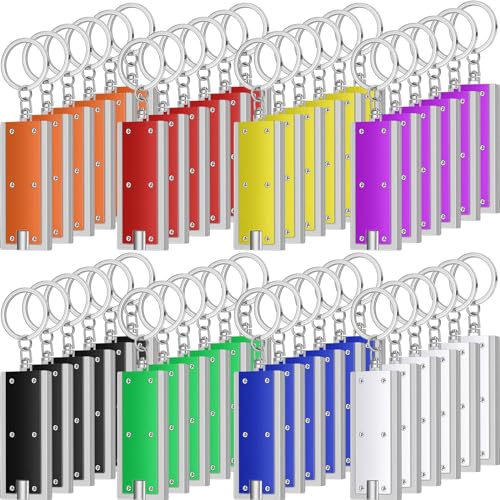 Porte-clés lumineux LED puissant de poche portable à couleurs assorties
