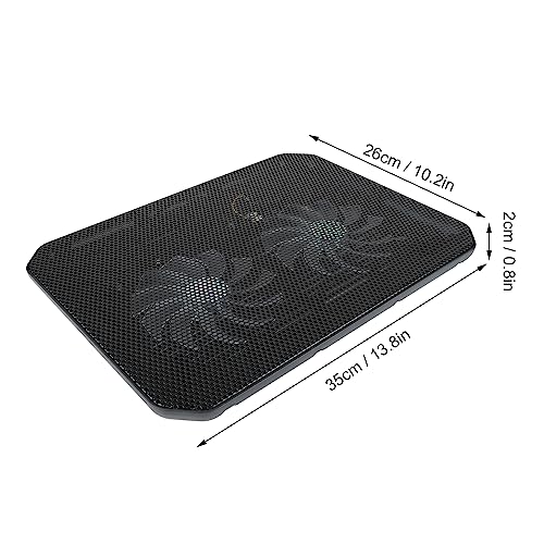 Laptop Cooler 7 ajustes de altura con ventilador y luces LED miniatura 6