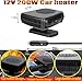 Portable Car Heater and Defroster That Plugs into Cigarette Lighter for Car 12V 200W Fast Heating and Cooling Fans for Car Hidden Handle 360 ​​Degree Car Heaters for Vehicle