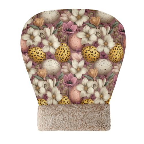 Yasala Cat Sleeping Bag Leopard Easter Egg Floral Cat Snuggle Sack Soft Winter Warm Blanket Small Dog Washable Pet Bed Tunnel Semi-Enclosed Kitten House for All Seasons