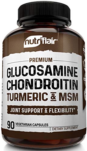 NutriFlair Glucosamine Chondroitin Turmeric MSM Boswellia - Joint Pain Relief Supplement - Natural & Non-GMO - Anti-Inflammatory & Antioxidant Pills - Supports Back, Knees, Hands, Joints, Cartilage - Thumbnail 5