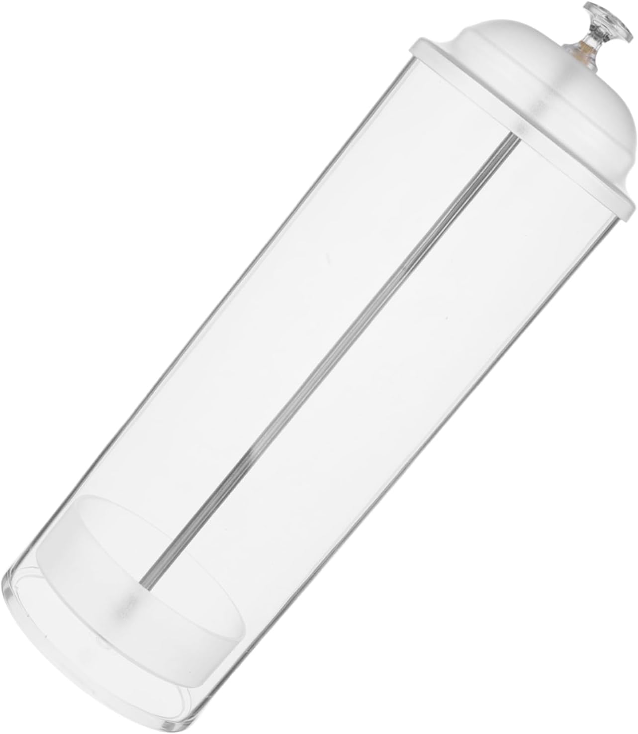 Plastic Straw Dispenser with Lid for Countertop Storage