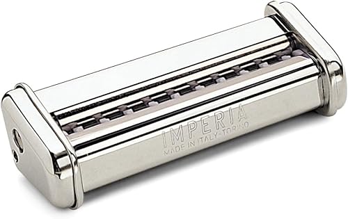 Imperia CucinaPro Molde Tortelli Classici con rodillo, accesorio Pappardelle, plata