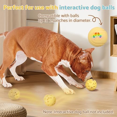 Image of Dog Toy Puzzle Ball, Interactive Dog Ball Cover - Expands Toy Size for Extended Play. Made of Durable Natural Rubber for Tough Chewers