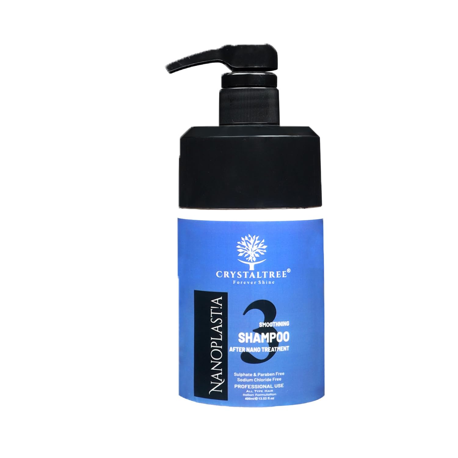 Crystal Tree Nanoplastia Smoothing Hair Shampoo for Women & Men | Anti-Frizz, Nourishing, Sulphate-Free, Paraben-Free, After Keratin & Nano Hair Treatment – 400 ml-image-10