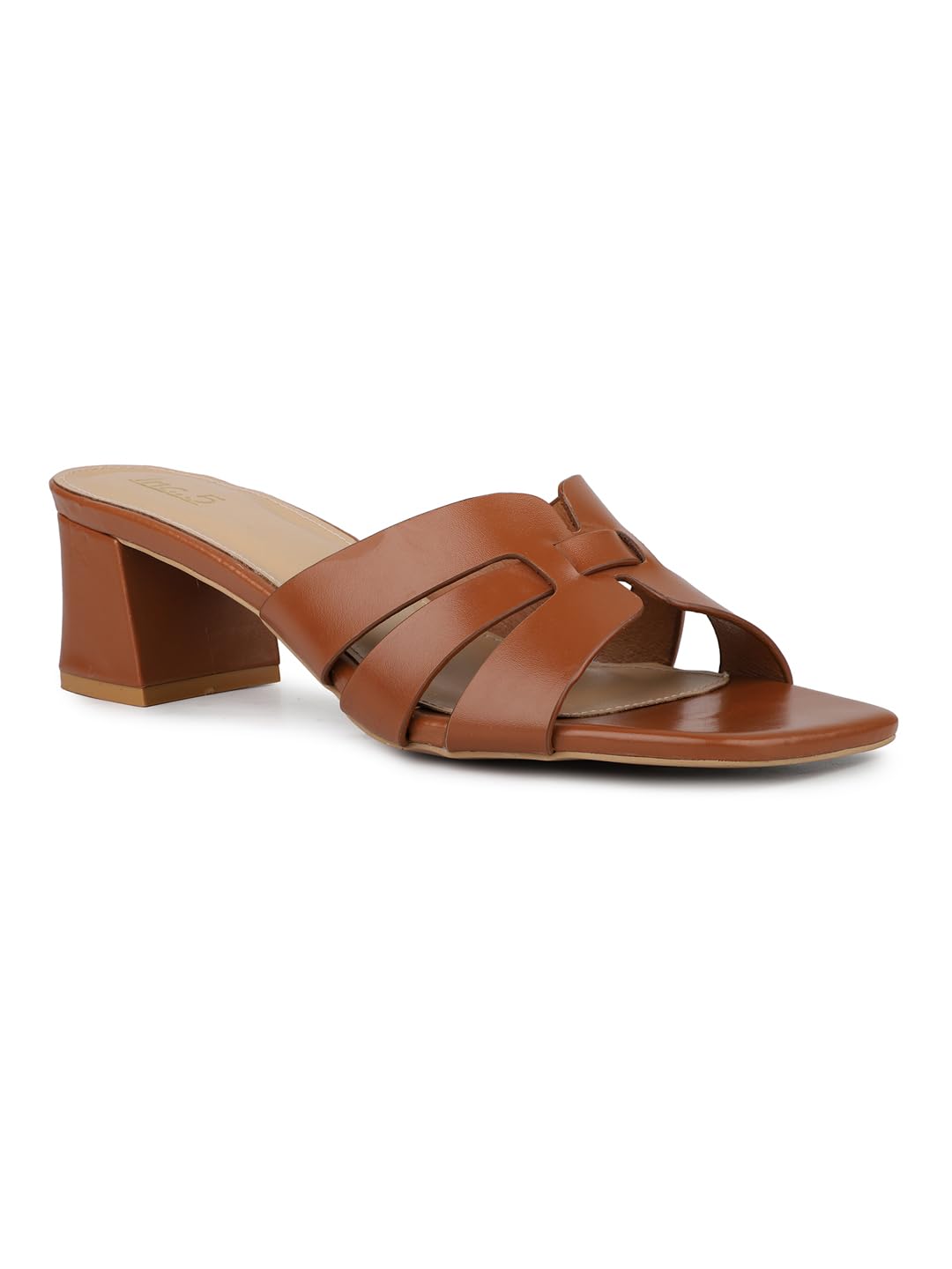 Women Black Party And Club Wear Solid Square Heeled Mules-image-22