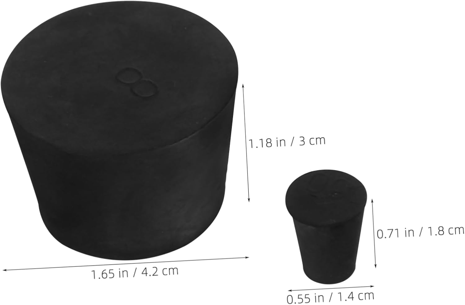 11pcs Solid Rubber Stopper Plugs for Labs Tapered Sealing Bungs for Bottles and Containers Leak Laboratory Replacement Parts Reliable and Adaptable Design