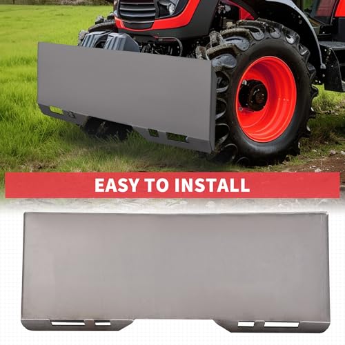 Image of ECOTRIC 1 /4 inch Skid Steer Attachment Plate Compatible with Bobcat Kubota