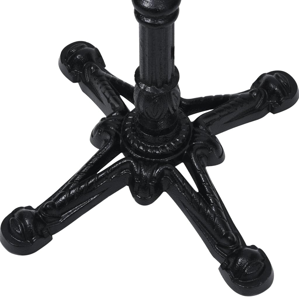 vidaXL Pata de Mesa de bistró Negra 52x52x72 cm de Hierro Fundido, Pata de Mesa, Pata de Mesa de Repuesto, Soporte de Mesa, Patas de Mesa