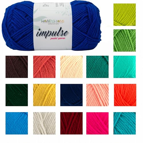 Image of WOAFashions Impulse Hand Knitting & Crochet Yarn (Royal Blue) (100gms - Pack of 1)