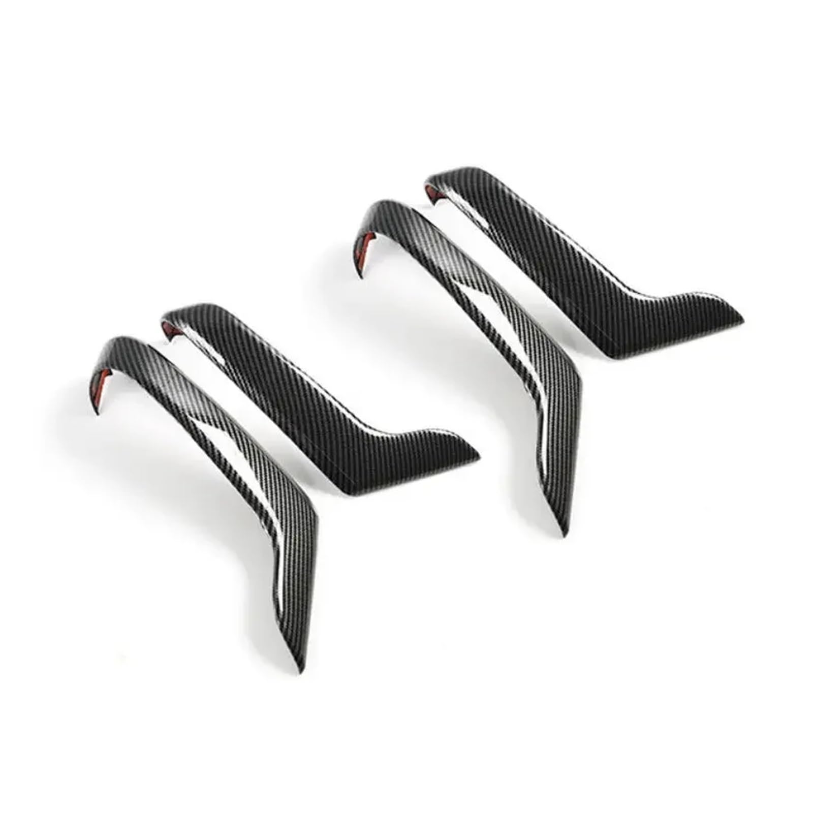TRASH BIN Interior Inside Door Handle for Mercedes for Benz for A-Class W177 CLA C118 2019-2021 Car Carbon Fiber Texture Interior Door Handle Armrest Frame Cover Trim(Type b)