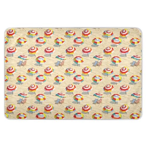 Summer Beach Loungers Cartoon Potty Training Pee Pad Soft Absorbent Potty Training Pads Leakproof Quick Drying Incontinence Pads for Toddler Kids , 52