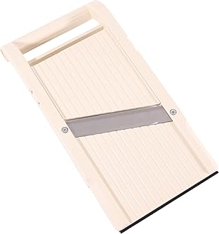 BN120B Mandoline Jumbo Slicer, Japanese Stainless Steel Blade, Beige