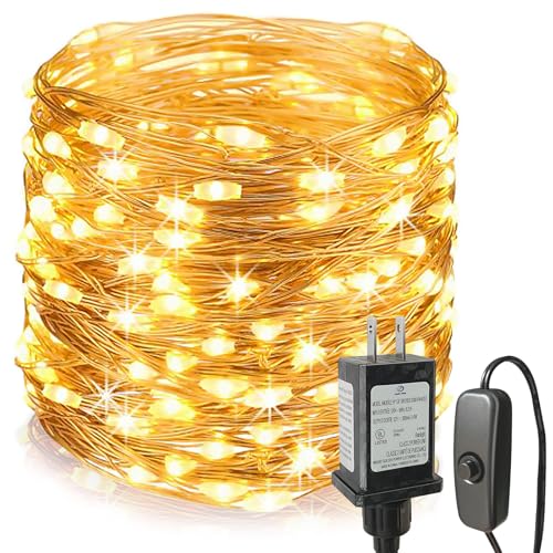 Efirisey Fairy Lights Plug in,99ft 300 LEDs...