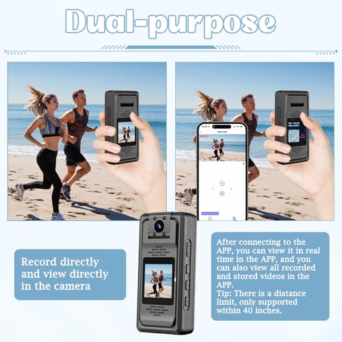 Image of Body Cameras with Audio and Video Recording Mini Body Cam | 2K FHD | Equiped with 64GB SD Card | Night Vision | Clip On | Wearable | Portable | Pocket