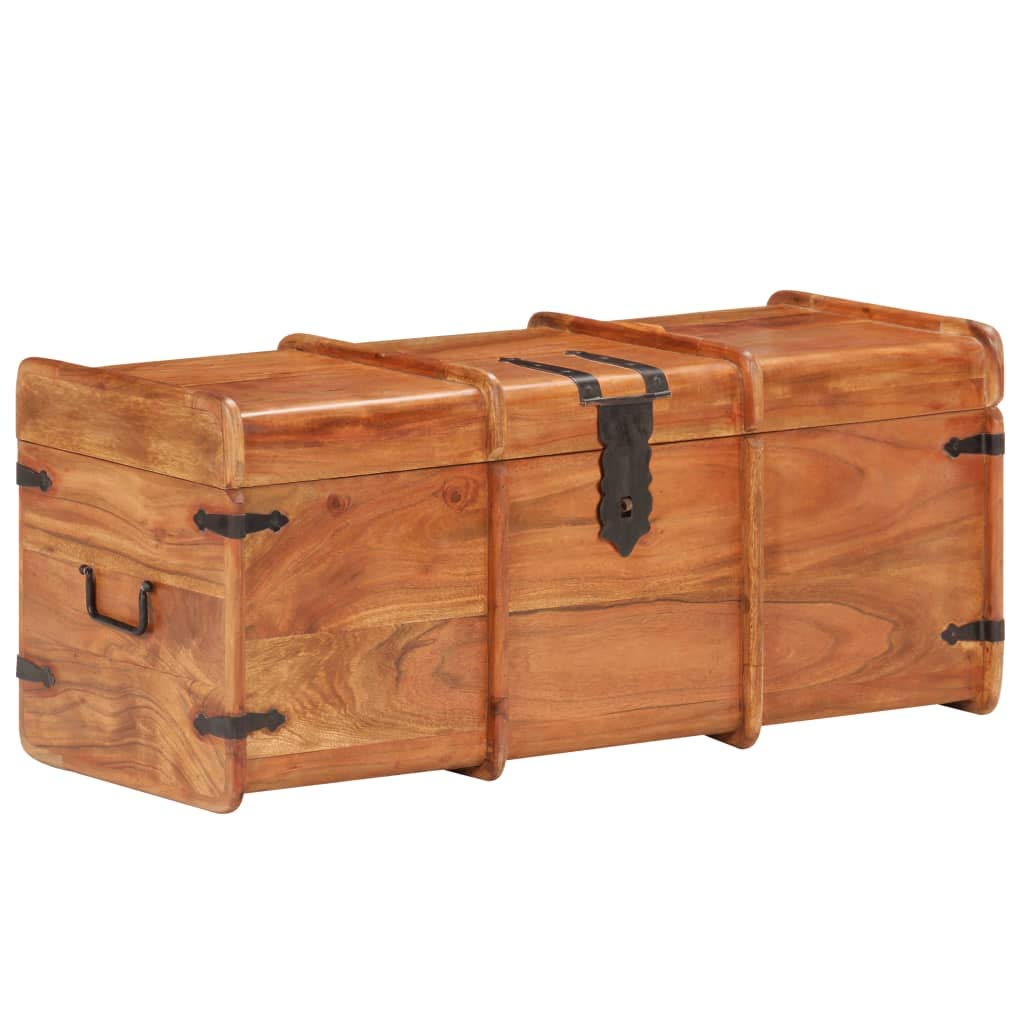 Buy vidaXL Solid Acacia Wood Storage Chest Wooden Blanket Trunk Box