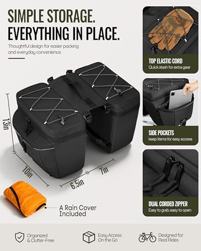 Marscamd Rear Rack Saddle Bag 35L