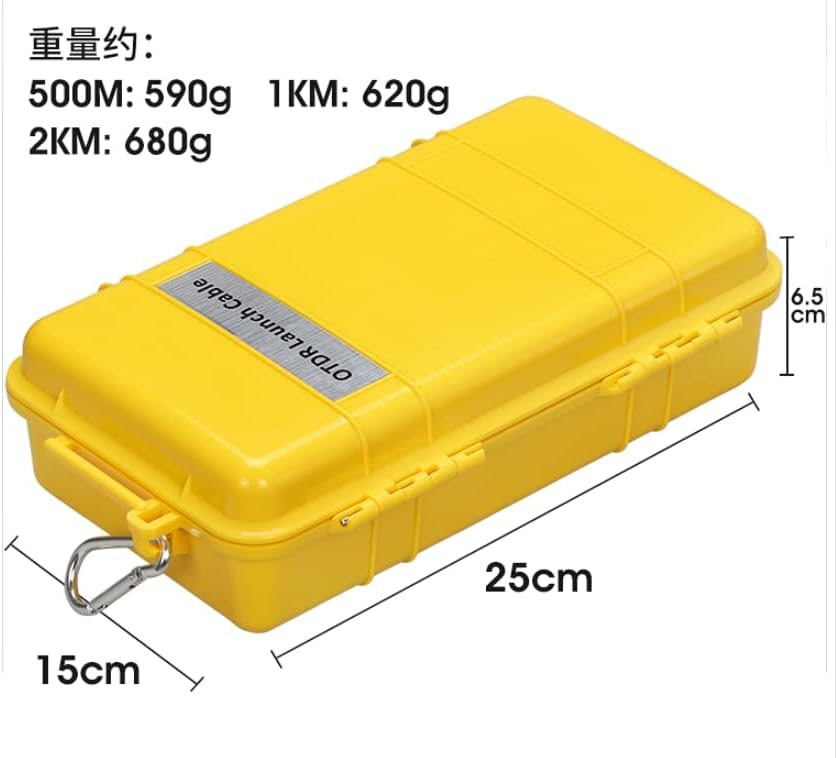 Dong Yong SC/APC-FC/UPC 500M 1KM 2KM SM Fiber Optic OTDR Launch Cable Box SC APC to FC UPC (1Km)