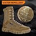 YEVHEV Men's 8 inch Tactical Boots Outdoor Casual Lightweight Coyote Military Boots for Hiking Work Combat