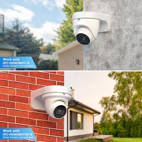 Image of VALUCAM203W Waterproof Aluminum Wall Mount Bracket for Dome Turret Camera Turret Camera VC-EDI04EG1-IA IPC-HDBW2441E-S IPC-HDBW2841R-ZS IPC-HDBW2449E-S-IL IPC-HDW2841TM-S IPC-HDW2841T-S IPC-EB5541-AS
