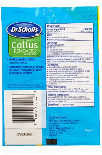 Dr. Scholl's Extra Thick Callus Removers 4 Cushions ea.
