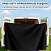 7.5x6 ft Large Car Curtain, Camper Van Rear Door Shower Curtain with Magnetic Hooks Adjustable Waterproof Double Layer Outdoor Privacy Changing Cover for Truck Travel Accessories (Black)