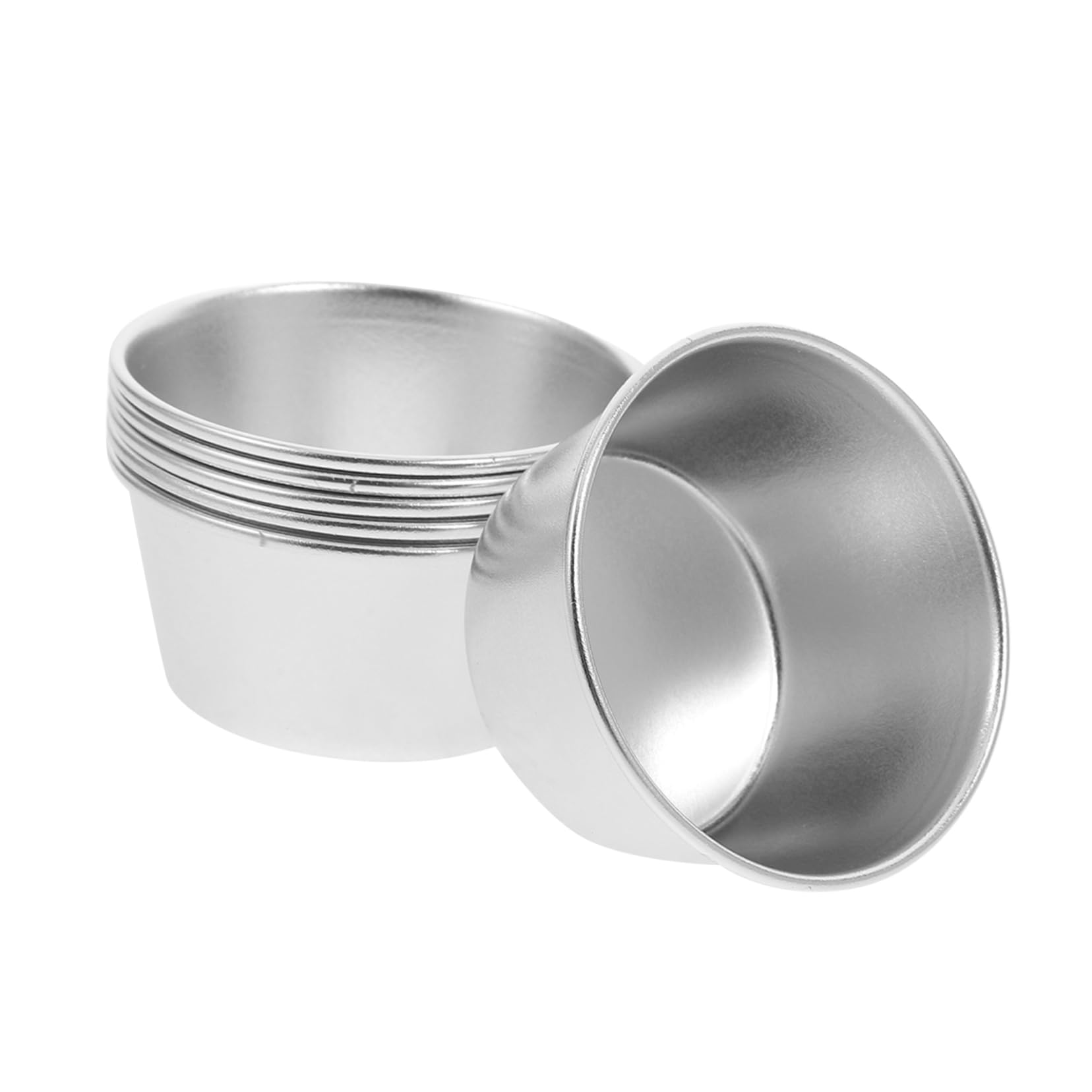 Cabilock 24stücke Teiliges Set Antihaft Carbonstahl Puddingbecher Hitzebeständige Muffinform Für Desserts Kuchen Muffins Leicht Zu Reinigen Und Wiederverwendbar