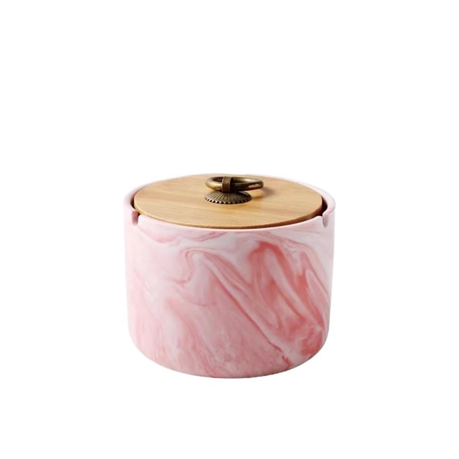 Zhaoj24-05 Cigar Ashtrays Marble patterned ceramic covered ashtray suitable for home hotel and office use(Pink)