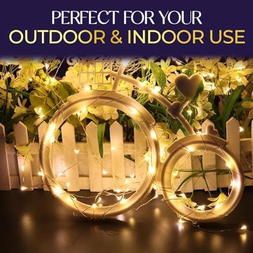 Image of Lexton 5 Meter LED Copper String Light | USB Powered Fairy Lights | Warm White Decorative Lights for Diwali, Festival, Home, Balcony & Outdoor Decoration, Pack of 1