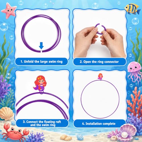 Pool Diving Toys for Kids: 31 PCS Underwater Swim Rings Diving Game Set by Airyard - Used condition - Image 2