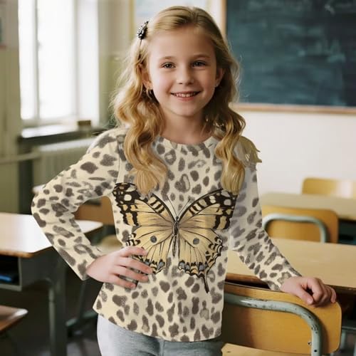 Image of Uourmeti Girls Graphic Tees Long Sleeve T Shirts for Teens Casual Tshirts Junior Sportswear Fall Tops