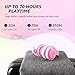 Mindkoo Cat Ear Bluetooth Headphones Pink, LED Light Up Over Ear Wireless Headphones with Microphone, Comfort Foldable Headset for Kids & Adults