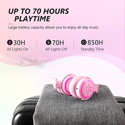 Mindkoo Casque Audio Stéréo Bluetooth 4.2 Oreilles de Chat Headphone Wireless Origine Cat Ear Ecouteur Supra-Auriculaire… - Les Beatles, Paul McCartney, John Lennon, RIngo Starr, George Harrison Mindkoo Casque Audio Stéréo Bluetooth 4.2 Oreilles de Chat Headphone Wireless Origine Cat Ear Ecouteur Supra-Auriculaire… – Image 7