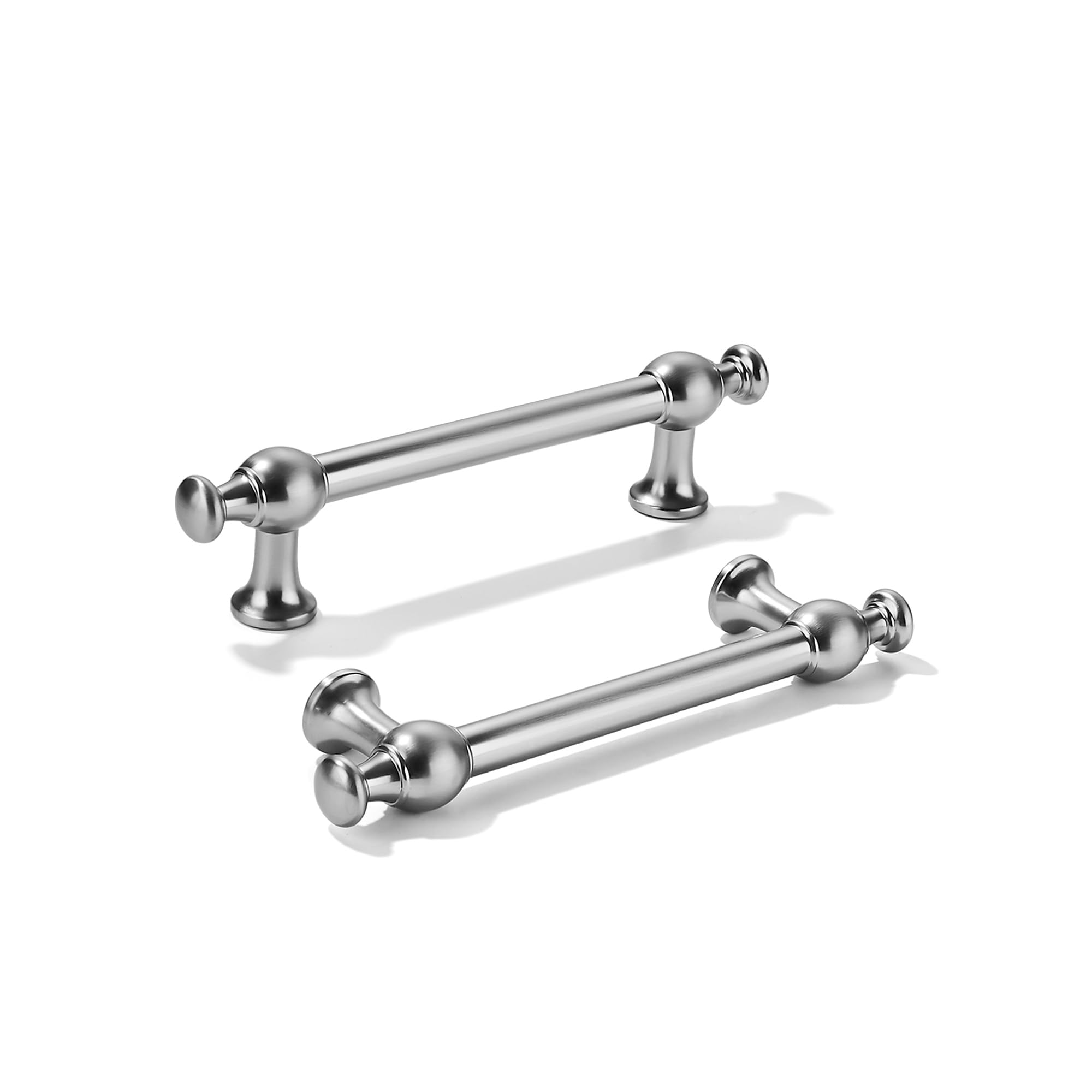 KHTUMEWARE-80453 Brushed Nickel Cabinet Pulls CTC 4 in (102 mm) 5-Pack