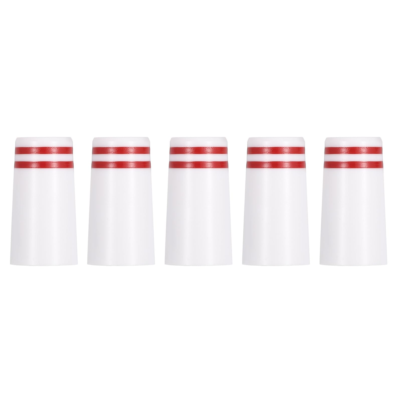 YELARXI Golf Plastic Ferrules, Golf Club Ferrules Fits 0.355In Tapered Steel Shafts Plastic Golfing Accessories 5Pack & White/Red-Fitting for (Golfing Club Repair/Replacement) — image 1
