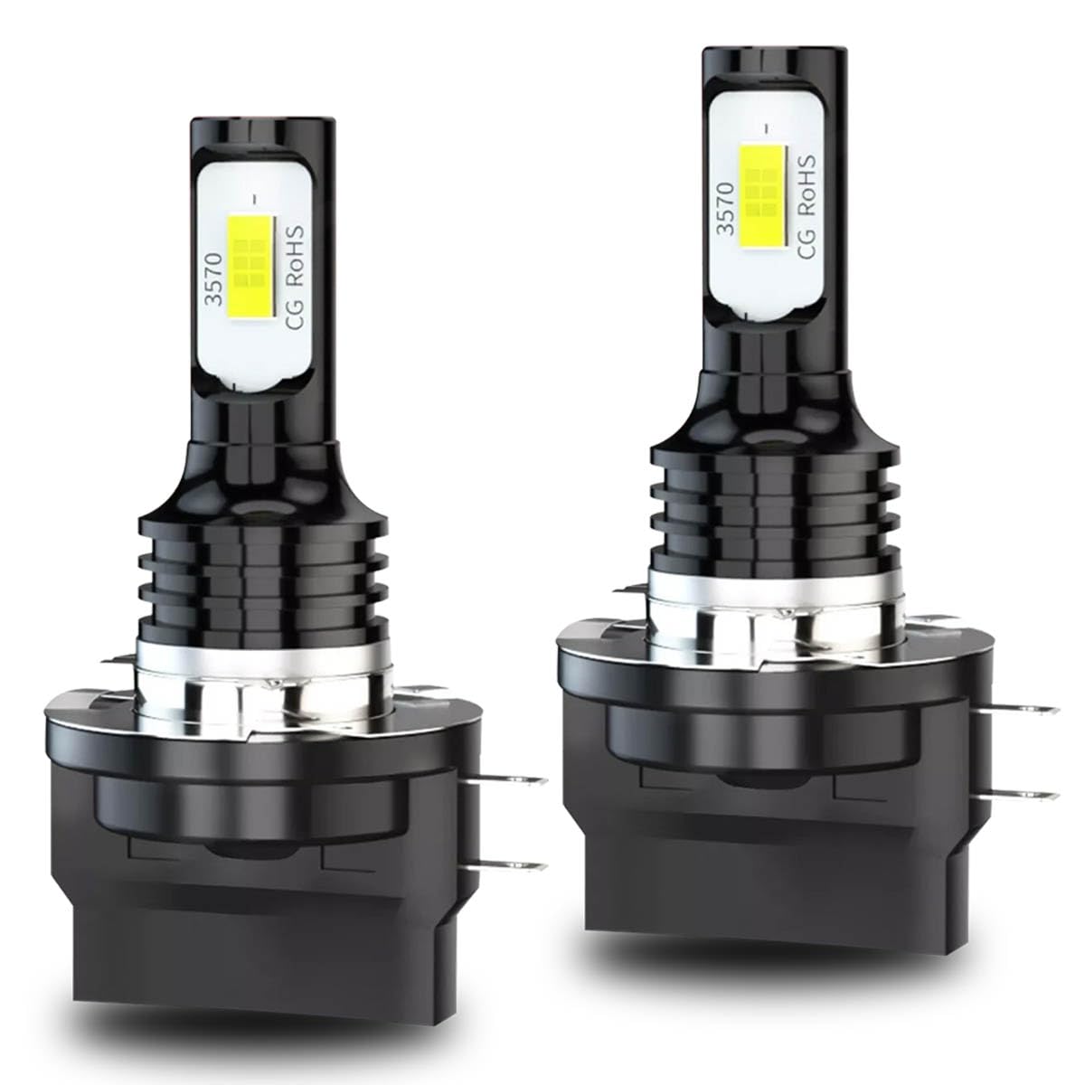 TJJTGBR 2PCS H11B Fog Light Bulbs, Super Bright LED Bulb Kits, 6000K Plug and Play Car LED Front Light Replacement Bulbs, Universal for Most Cars (White Light)