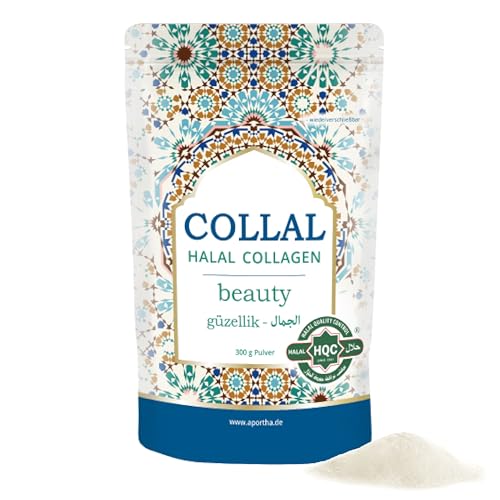 Collal Halal-Collagen - beauty - Premium Collagen Pulver 300 g Doypack Beauty Kollagen Pulver mit bioaktiven halal-zertifizierten Collagen-Peptiden 30 Portionen mit sehr hoher Bioverfügbarkeit