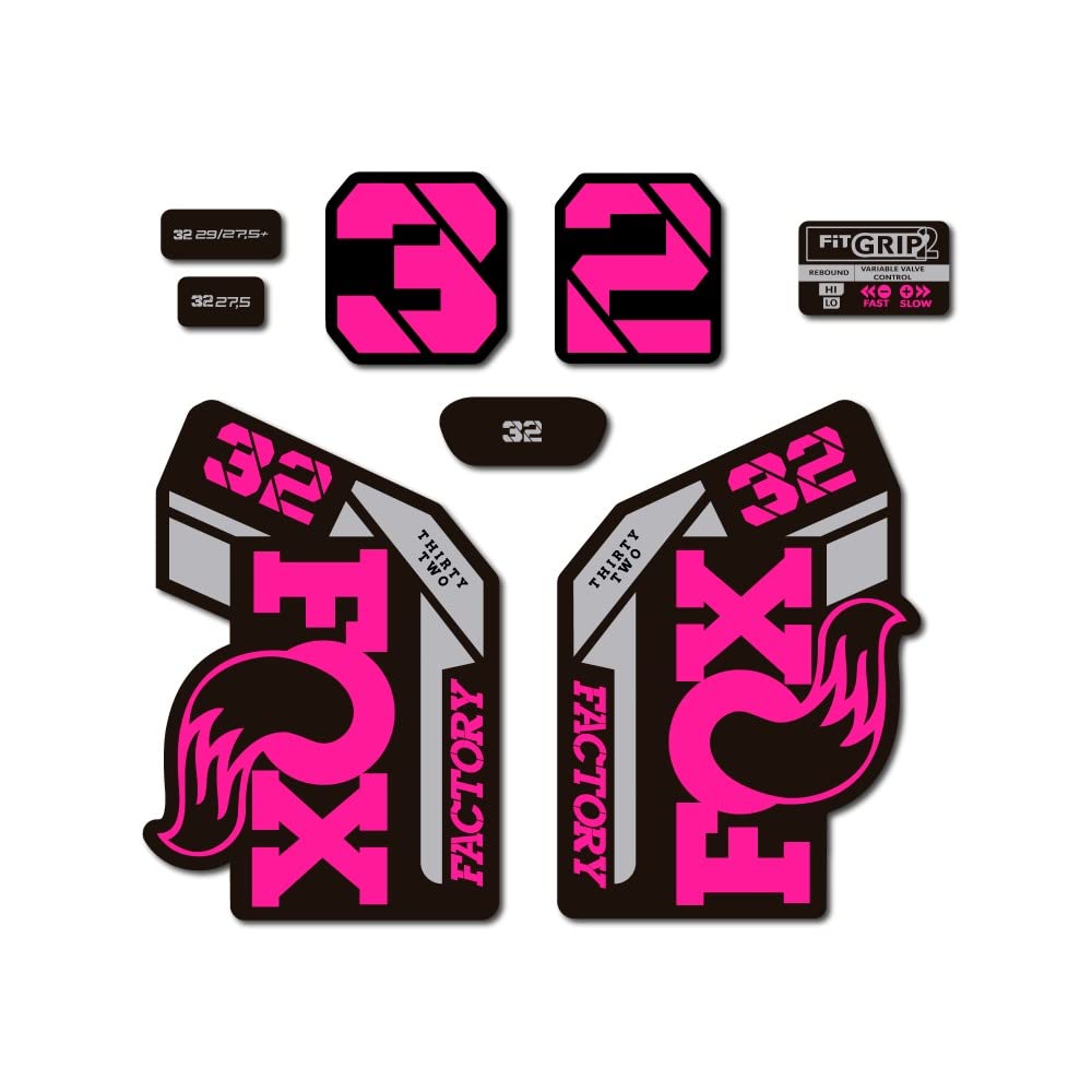 Stickers Fox 32 Rose 1 cm pour Personnaliser Votre Fourche de Vélo en VTT