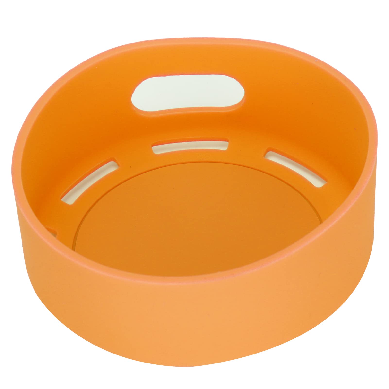 Funda de Silicona para Altavoz Dot 4, Funda Protectora Portátil a Prueba de Golpes, de Silicona Flexible Duradera para Cocina y Dormitorio, Antideslizante (Naranja)
