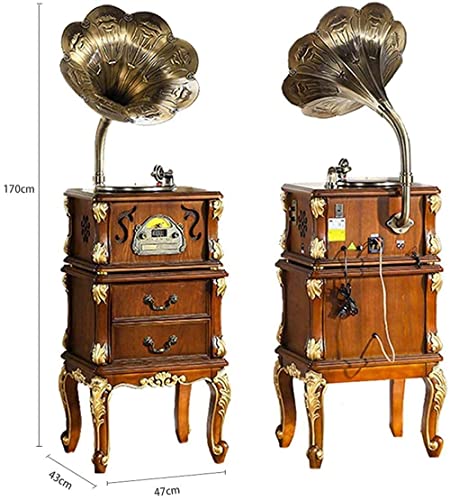 Tourne-Disque Bluetooth en Vinyle rétro Grand Gramophone en Bois Antique avec Support de Table Vinyle Playb Chaque… - Les Beatles, Paul McCartney, John Lennon, RIngo Starr, George Harrison Tourne-Disque Bluetooth en Vinyle rétro Grand Gramophone en Bois Antique avec Support de Table Vinyle Playb Chaque… – Image 4