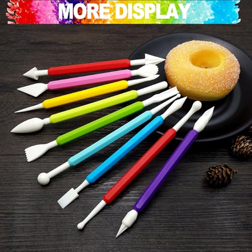 Image of LINPHCEY Air Dry Clay Tools for Kids Ages 8+ Pottery Clay Tool Kit Plastic Clay Sculpting Tools Set for DIY Project, Modeling Polymer Clay Toys - Safe & Easy Grip for Beginners & Craft Lovers
